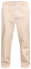D555 Basilio Pantalon à taille élastique Beige