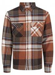 Jack & Jones Darren Flannel Overshirt marron