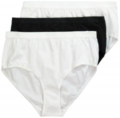 Ulla Popken 309783 Culottes lot de 3 Blanc