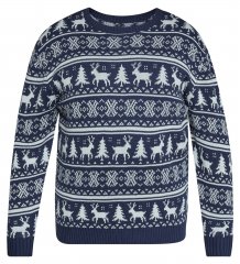North Latitude 63144 Fjell Reindeer Knit Bleu marine