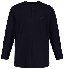 JP1880 702555 T-shirt Henley à manches longues Bleu marine