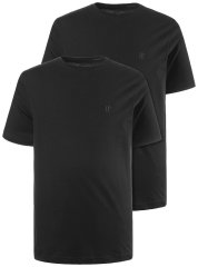 JP1880 702637 T-shirt à col rond lot de 2 Noir