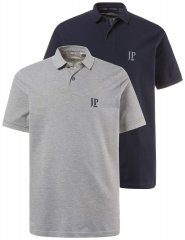 JP1880 704317 Polo lot de 2 Bleu marine/Gris chiné