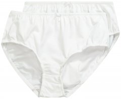 Ulla Popken 712882 Culottes lot de 2 Blanc