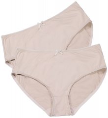 Ulla Popken 781658 Culottes lot de 2 Beige