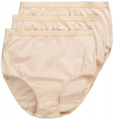 Ulla Popken 795269 Culottes taille haute lot de 3 Blanc cassé