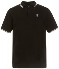 JP1880 802789 Polo à col contrastant blanc Noir