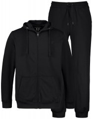 JP1880 802934 Ensemble jogging veste à capuche et pantalon Noir TALL