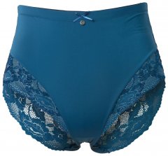 Ulla Popken 809385 Culotte gainante en dentelle Pétrole