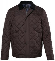 JP1880 811805 Veste matelassée à col velours côtelé Brun noir