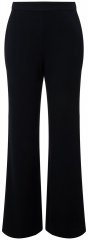 Ulla Popken 813306 Pantalon de tailleur large à taille élastique Bleu marine