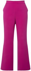 Ulla Popken 813306 Pantalon de tailleur large à taille élastique Magenta