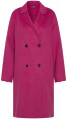 Ulla Popken 816744 Manteau croisé effet laine Rose