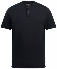 JP1880 818628 T-shirt Henley coupe ventre Noir