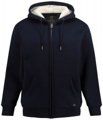 JP1880 820464 Veste à capuche doublée teddy Bleu marine
