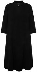 Ulla Popken 823290 Robe mi-longue à col V Noir