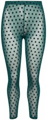 Ulla Popken 823383 Legging collant à pois Vert olive