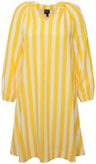 Ulla Popken 827653 Robe rayée Jaune