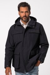 JP1880 828706 Veste de pluie à zip dissimulé Bleu marine