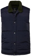 JP1880 831193 Gilet à doublure teddy Bleu marine