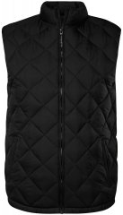 Men+ 578 Gilet matelassé à col montant Noir
