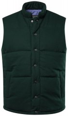 STHUGE 831896 Gilet flanelle matelassé Vert foncé