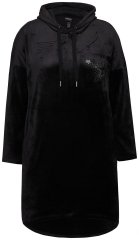 Ulla Popken 834550 Robe à manches longues et capuche Noir
