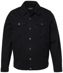 Men+ 446 Veste en jean à poches poitrine Noir