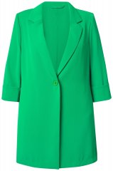 Ulla Popken 836165 Blazer long à manches 3/4 Vert