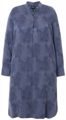 Ulla Popken 837069 Robe fleurie Bleu marine