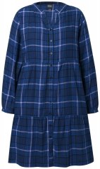 Ulla Popken 840929 Robe à carreaux Bleu marine