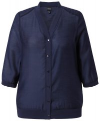 Ulla Popken 841127 Blouse Bleu marine