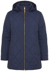 Ulla Popken 841360 Veste matelassée Bleu marine