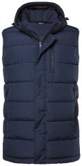Men+ 433 Gilet matelassé à capuche Bleu marine