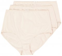 Ulla Popken 842435 Culottes taille haute lot de 3 Beige