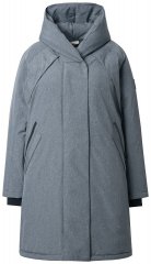 Ulla Popken 842951 Manteau technique HYPRAR imperméable à capuche Gris foncé chiné