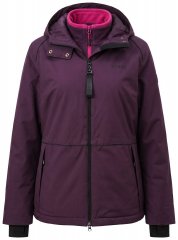 Ulla Popken 843105 Veste technique HYPRAR imperméable à motif vagues Prune