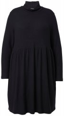 Ulla Popken 844233 Robe en maille à manches longues Noir