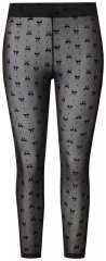 Ulla Popken 844970 Legging collant à motifs Noir