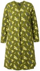 Ulla Popken 845190 Robe en jersey fleurie Turquoise