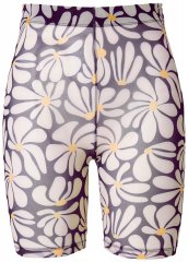 Ulla Popken 845285 Panty anti-frottement fleuri Noir