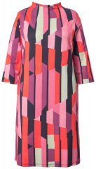 Ulla Popken 845794 Robe en jersey imprimée Rose
