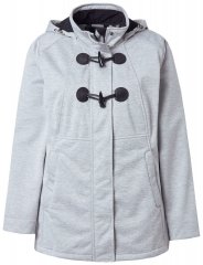 Ulla Popken 846744 Veste softshell Gris chiné