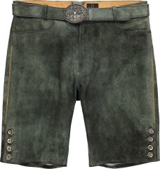 JP1880 846895 Bermuda en cuir de chèvre velours Olive foncé