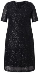 Ulla Popken 848140 Robe à sequins Noir