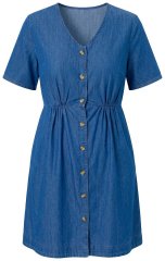 Ulla Popken 848597 Robe chemise Bleu denim