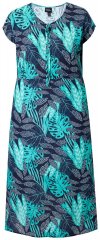 Ulla Popken 848696 Robe imprimée Bleu marine