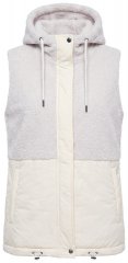 Ulla Popken 848729 Gilet à capuche Blanc cassé