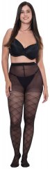 Ulla Popken 849049 Collant à rayures 40 den Noir