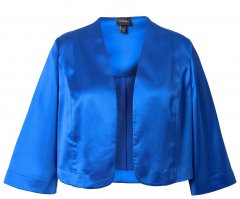 Ulla Popken 849457 Boléro Bleu roi